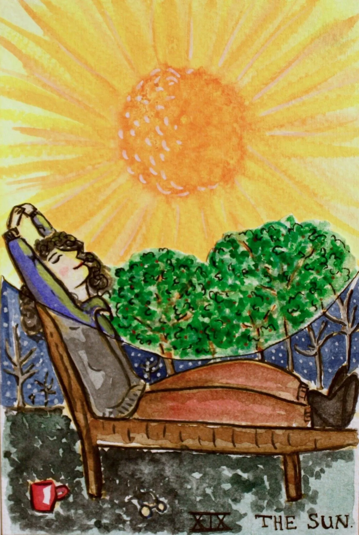 The sun, artwork by Odette Kougea