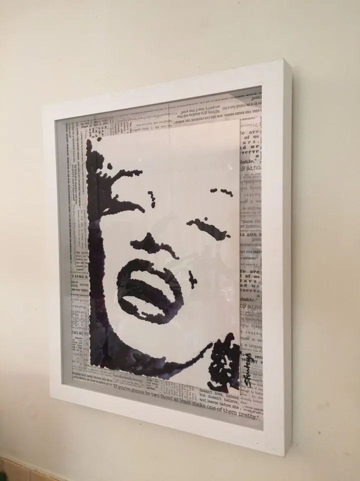 Monroe In wax, œuvre de Stephanie Fonteyn