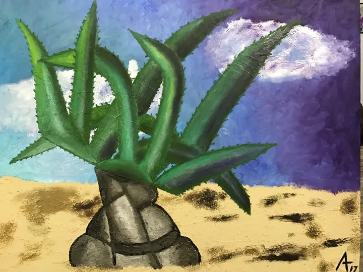 Maguey al Atardecer, œuvre de Antonio Escalante