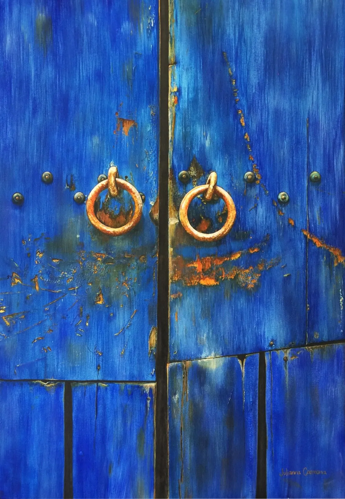 Colonial Blue, œuvre de Julianna Carmona