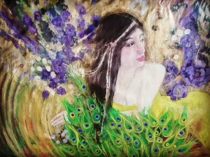 peacock, œuvre de Suzette Swart