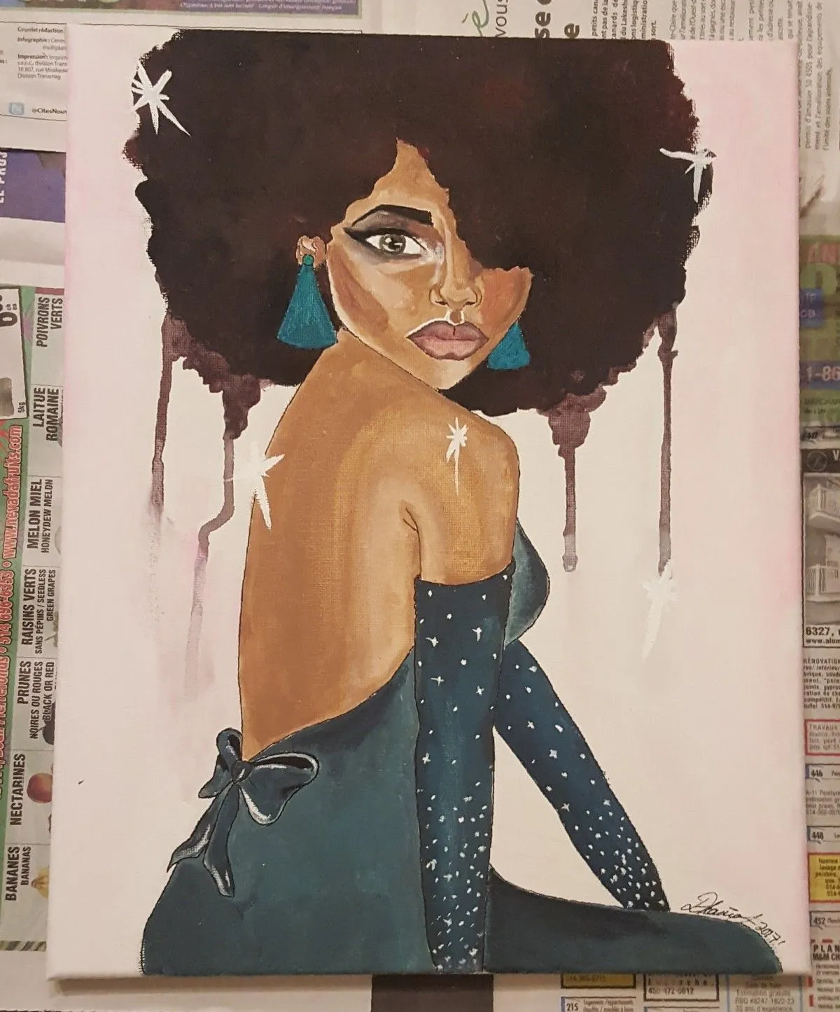 You're so pretty for a black girl, œuvre de Dhania Sanon