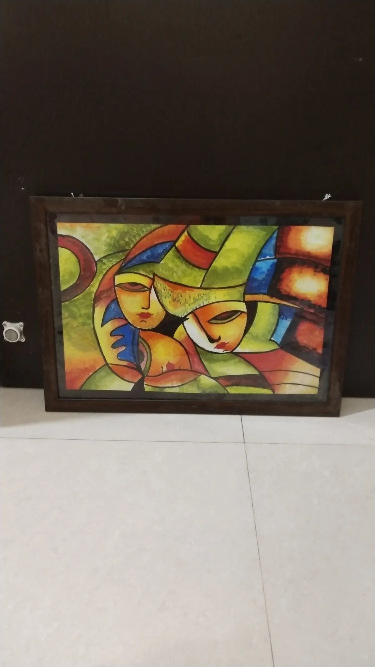 Colourful faces, artwork by Pushti Goswami