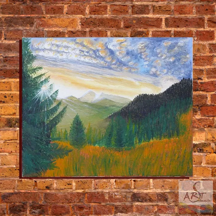Sunset in the Carpathians, œuvre de Oksana Podolska