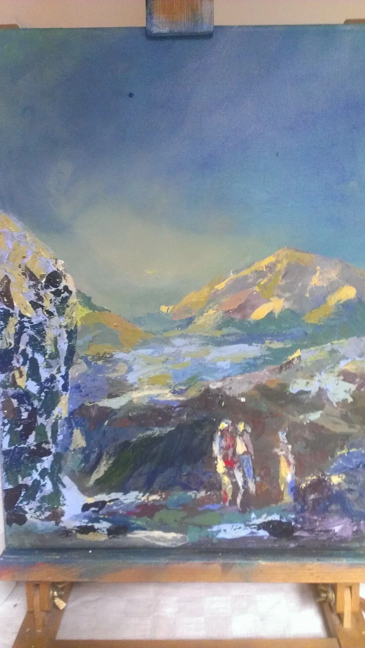 Alps in the morning, artwork by Davorin Ebner