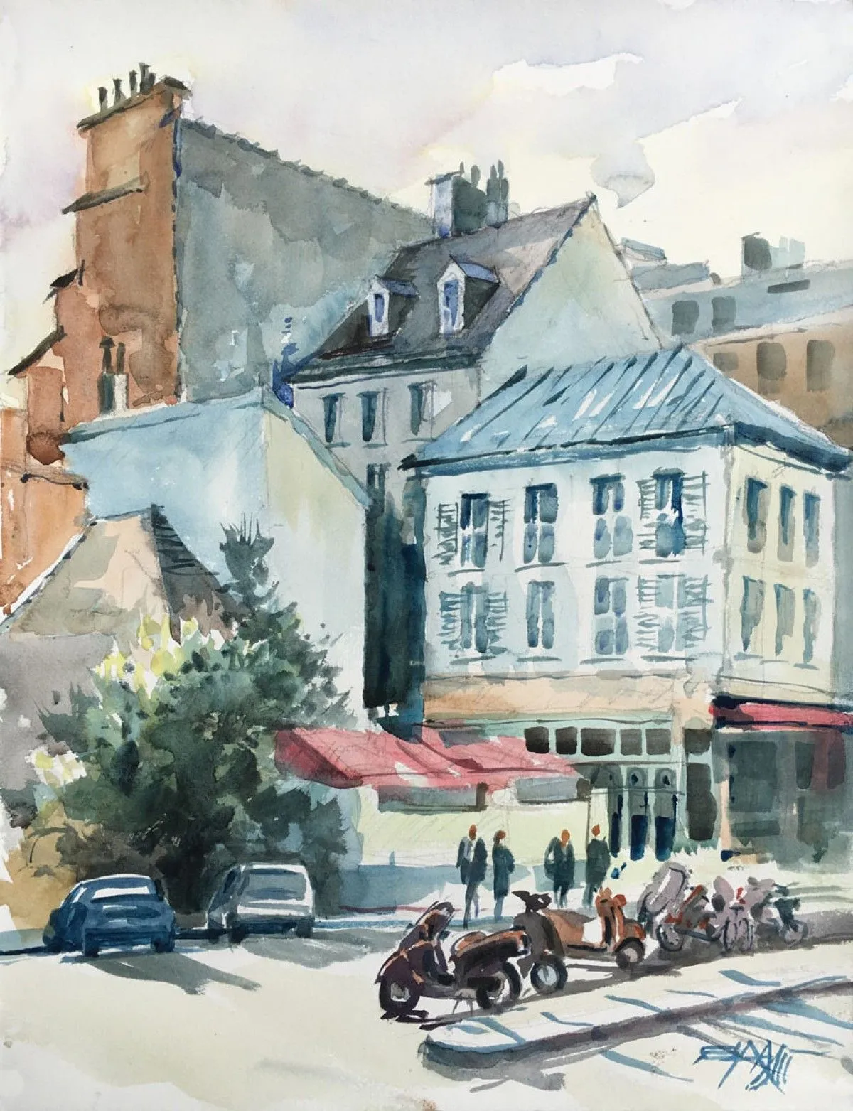 N°454 Versailles, Place de la gare Rive Droite 001, œuvre de Alexandre DUMITRESCU