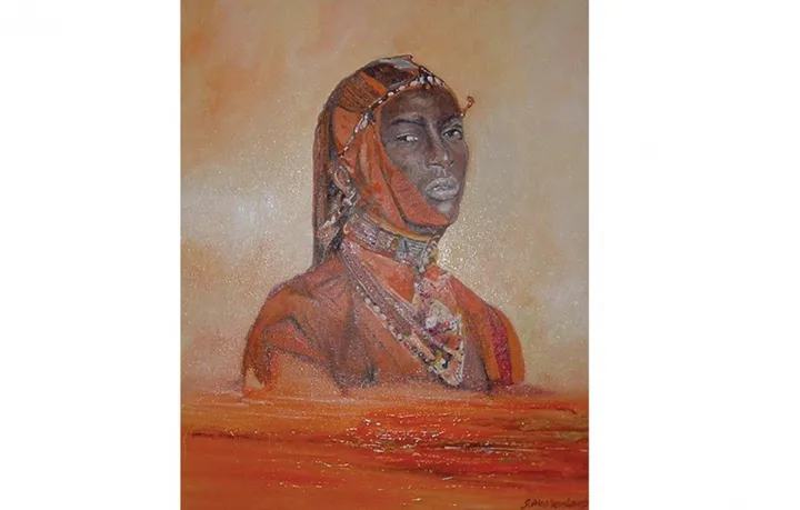 Masai Warrior, œuvre de Grant Netherlands