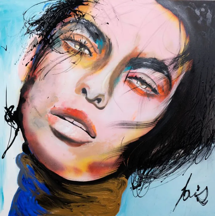 PINK FACE, artwork by LOIS Art