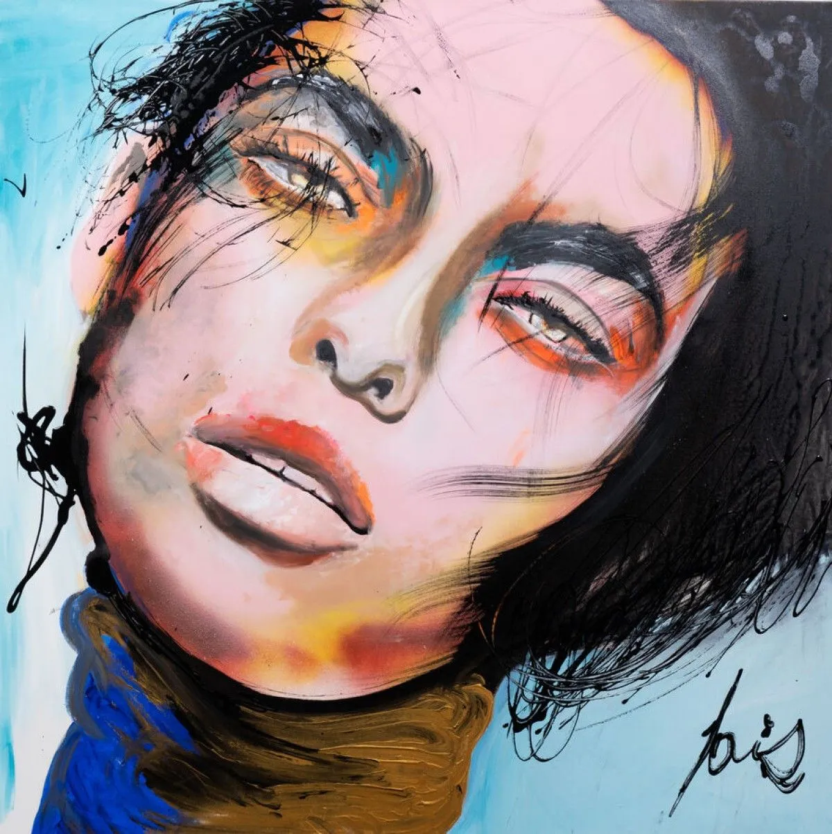 PINK FACE, artwork by LOIS Art