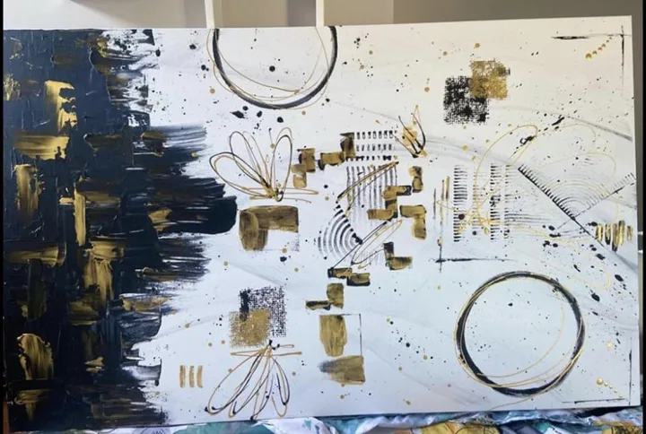 Golden white, œuvre de Shanel Bernard
