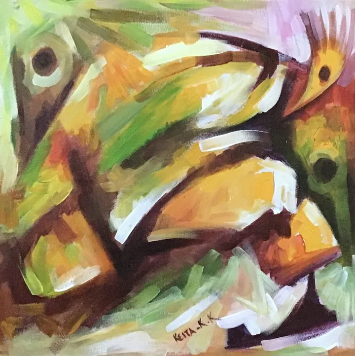 Abstraction, œuvre de keita kankam