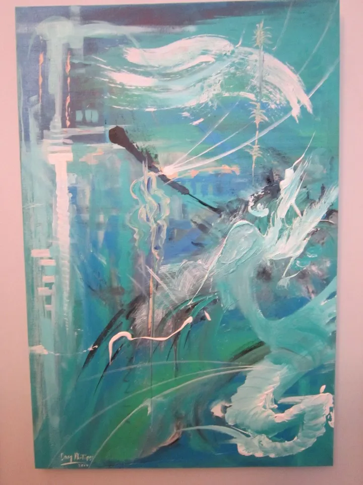Turquoise Turmoil, artwork by doug phillips