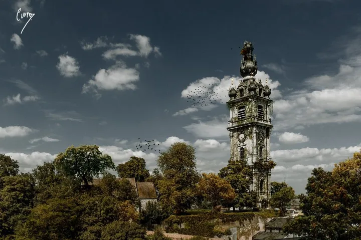 Mons : Ville fantôme / Mons 2015, œuvre de Alexandre Curro