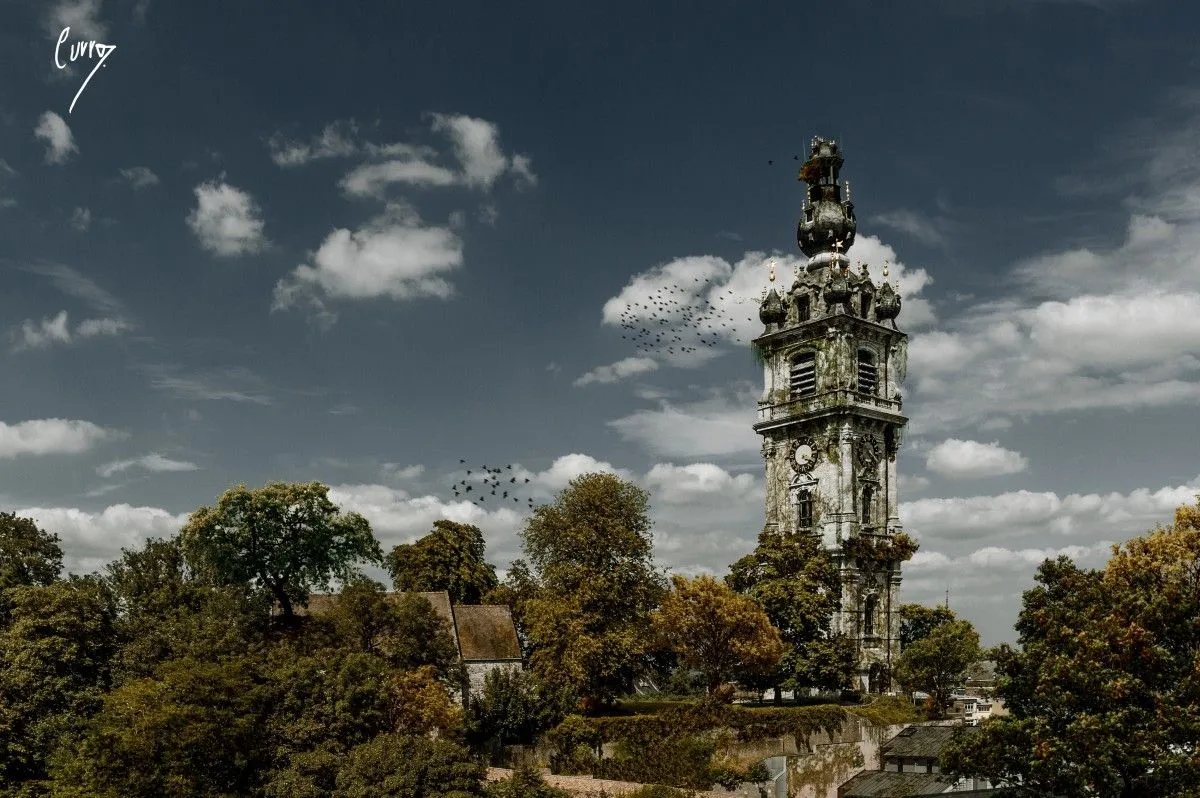 Mons : Ville fantôme / Mons 2015, artwork by Alexandre Curro