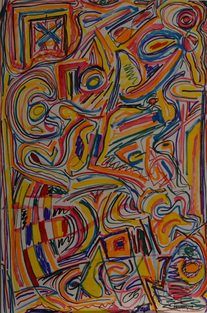 Composition 18-2, artwork by Marcel Renaud
