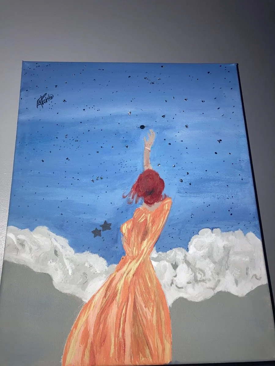 Femme des etoiles, artwork by Aicha Russell