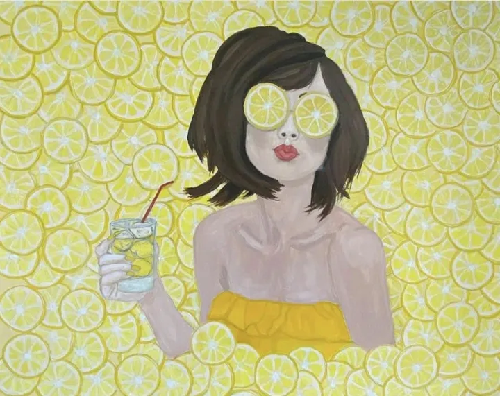 “Citron presse”, œuvre de MARINA MERA