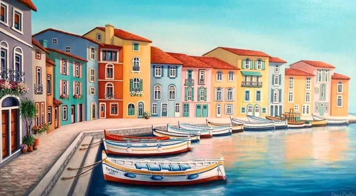 « Martigues », artwork by Diane Cantin
