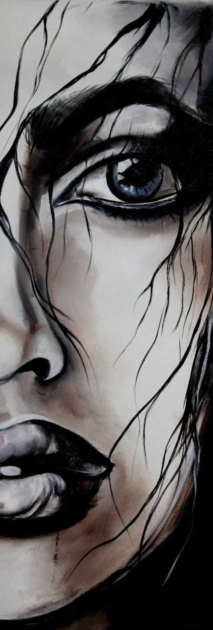Un simple regard, artwork by Johanne Hebert Coulombe