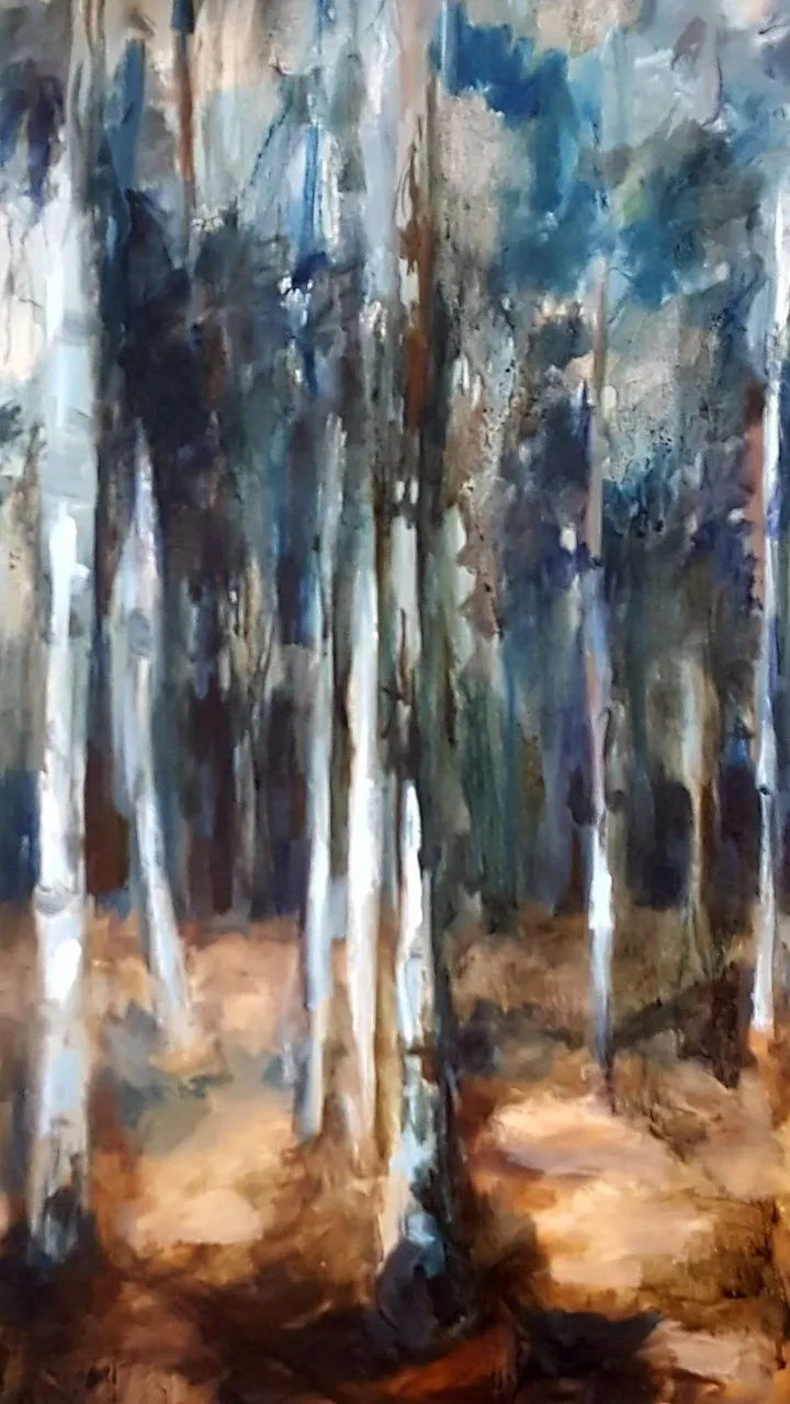 Landschap  bossen, œuvre de Iliana Vaseva