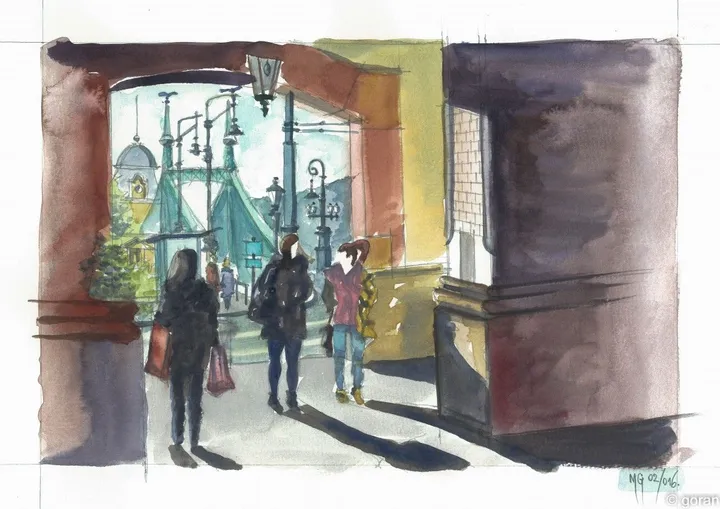 Great Market Hall Passage, artwork by Goran Martinovic