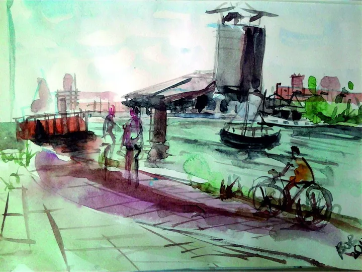 Amsterdam, artwork by Akpan Usoroh