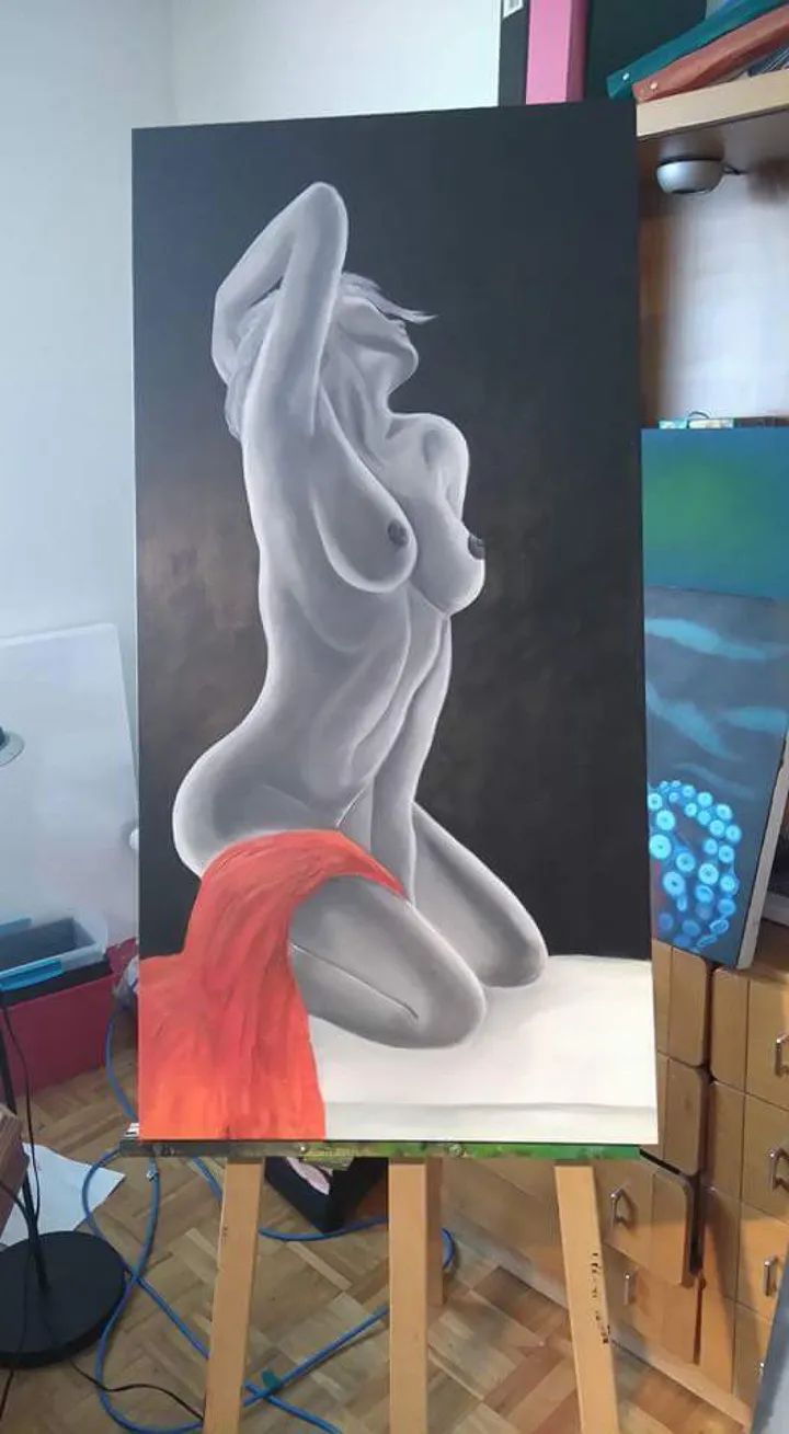 Un doux moment, artwork by Laurence Houle
