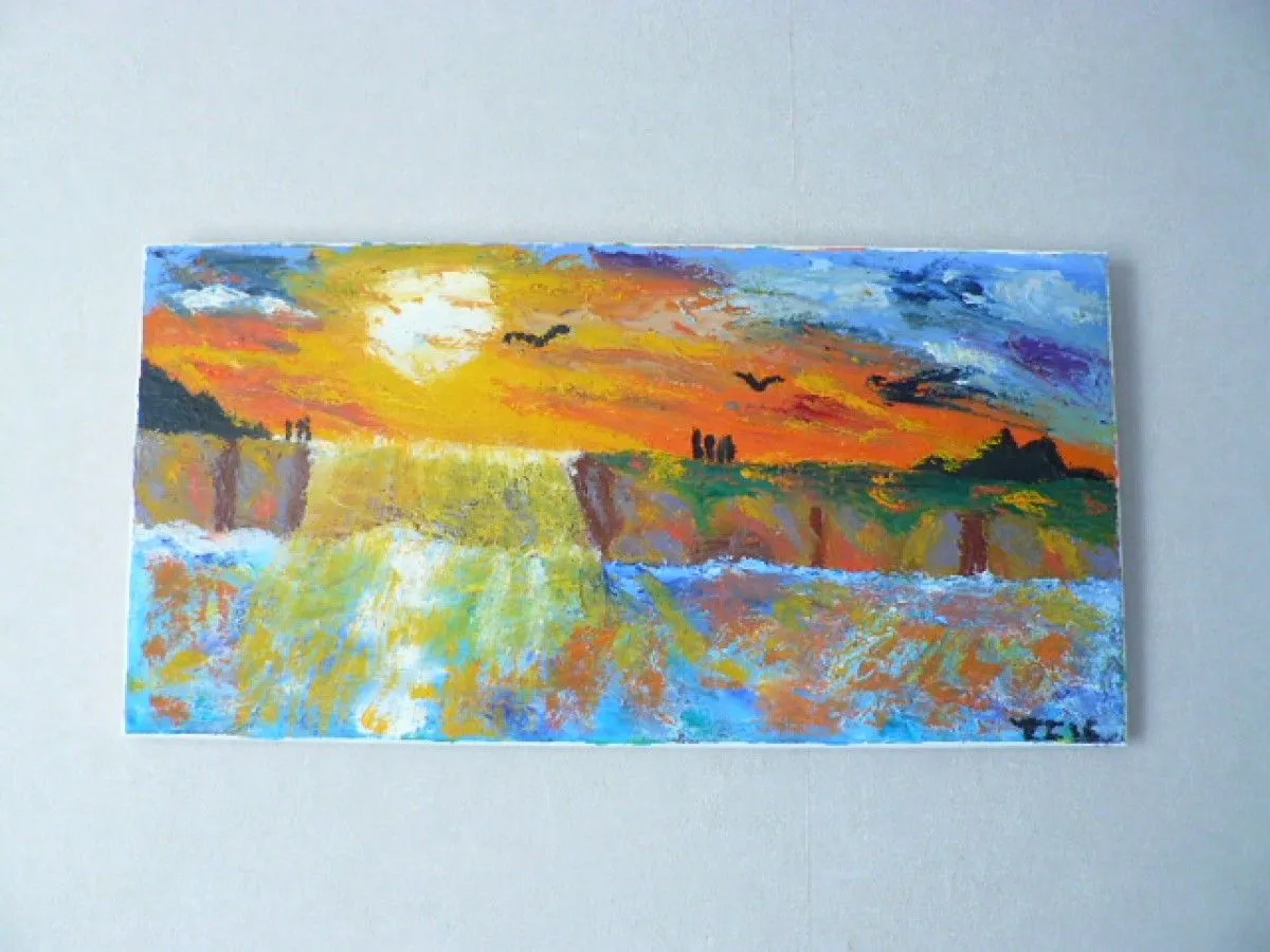 lever de soleil abtsrait, œuvre de Christophe Constant