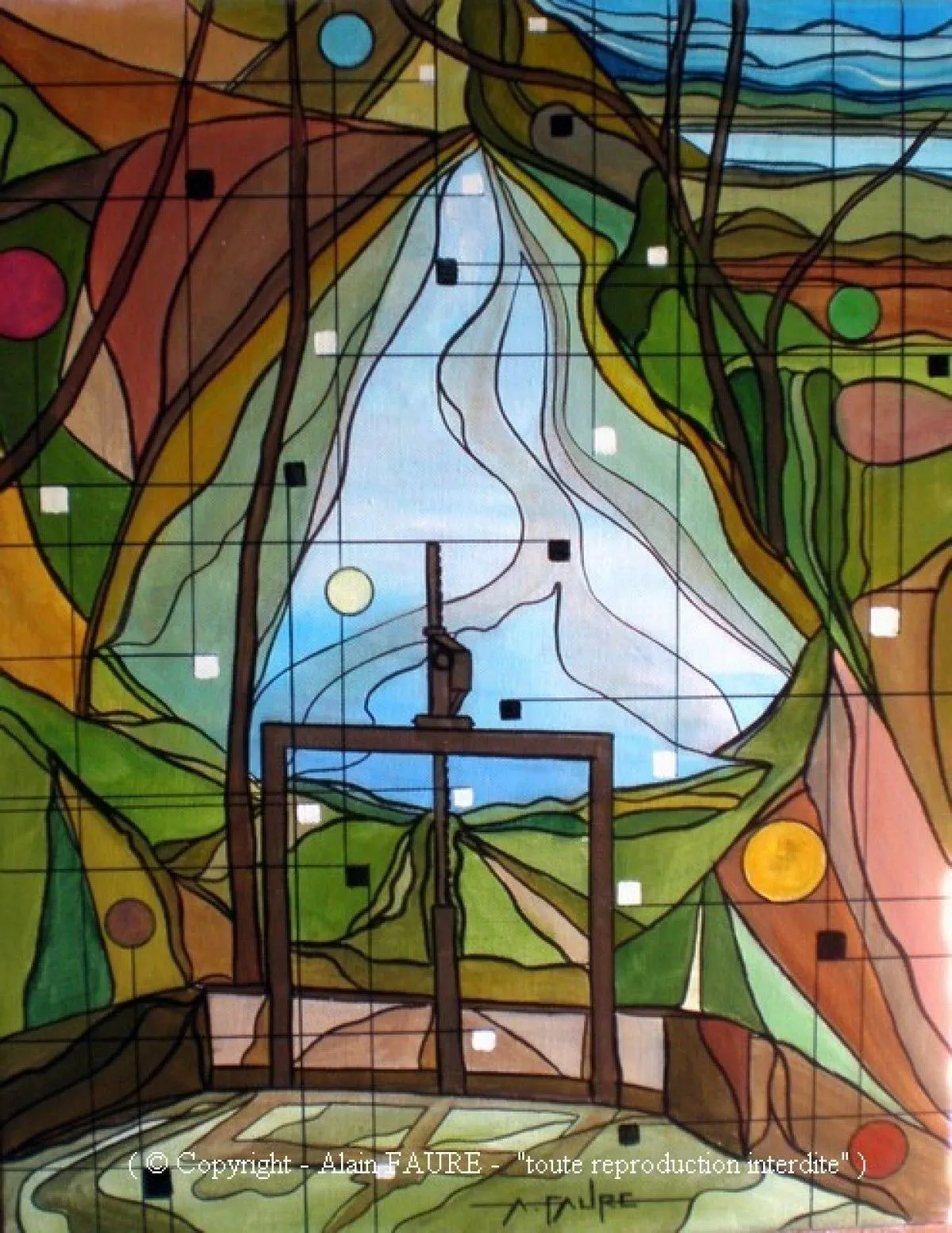 SANSOUIRES DE LA VANNE, œuvre de Alain FAURE