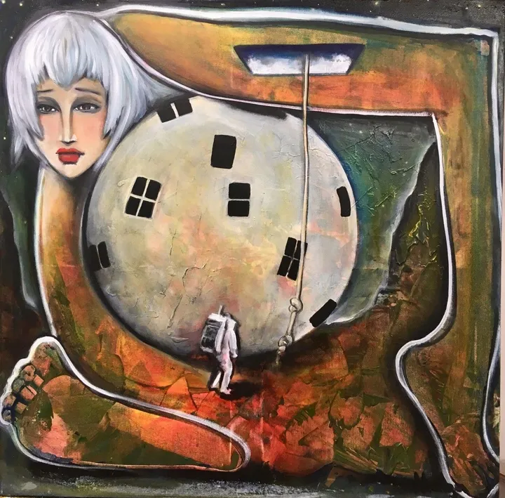 La sortie, artwork by Malga Art