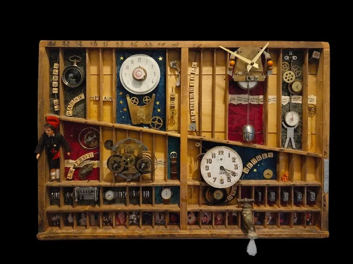 Le temps qui passe par le trou de l'aiguille, artwork by Olivier Mounier
