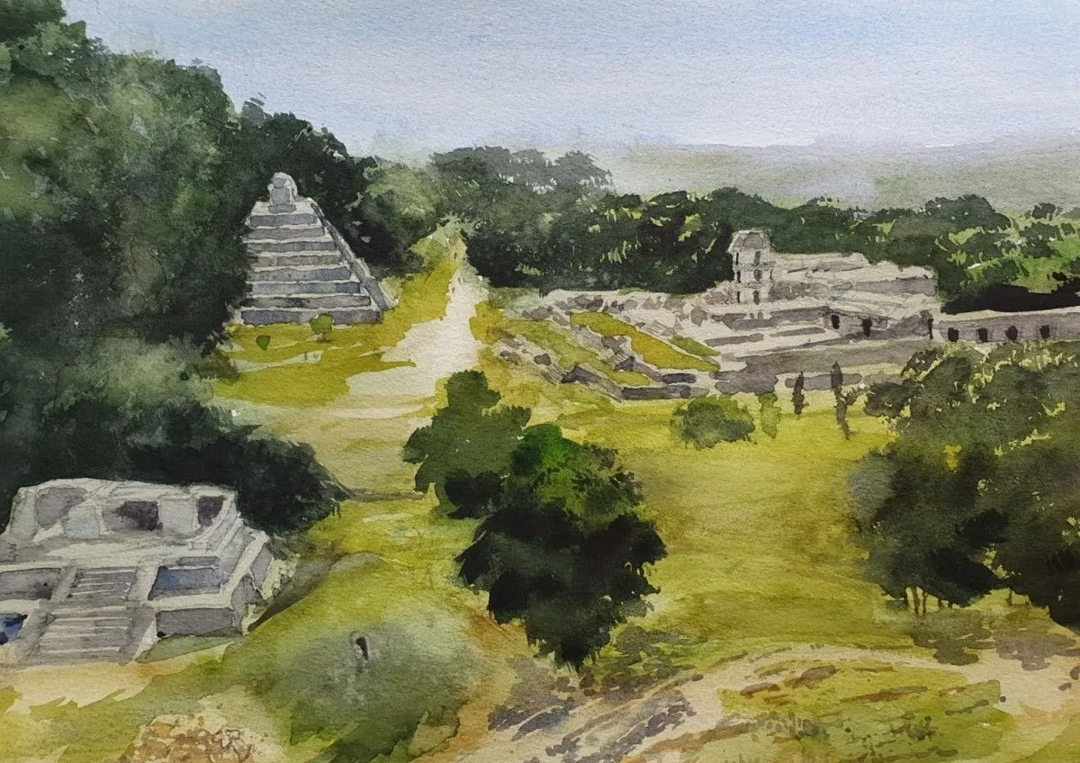 Palenque, artwork by Tito Llorente