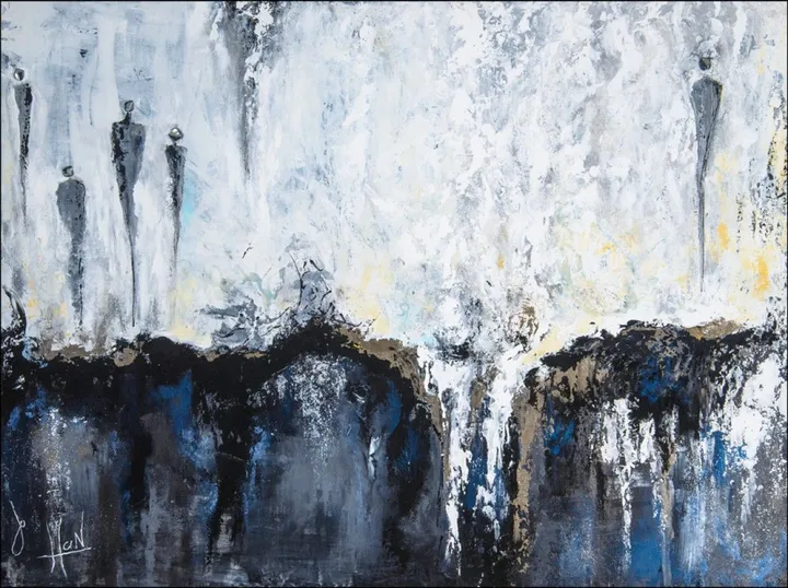 Les funambules, artwork by Johanne Dupont