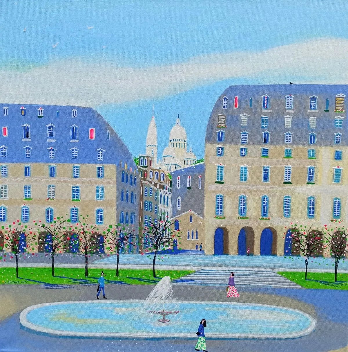 Montmartre, Je t'aime!, artwork by Katrina Avotina