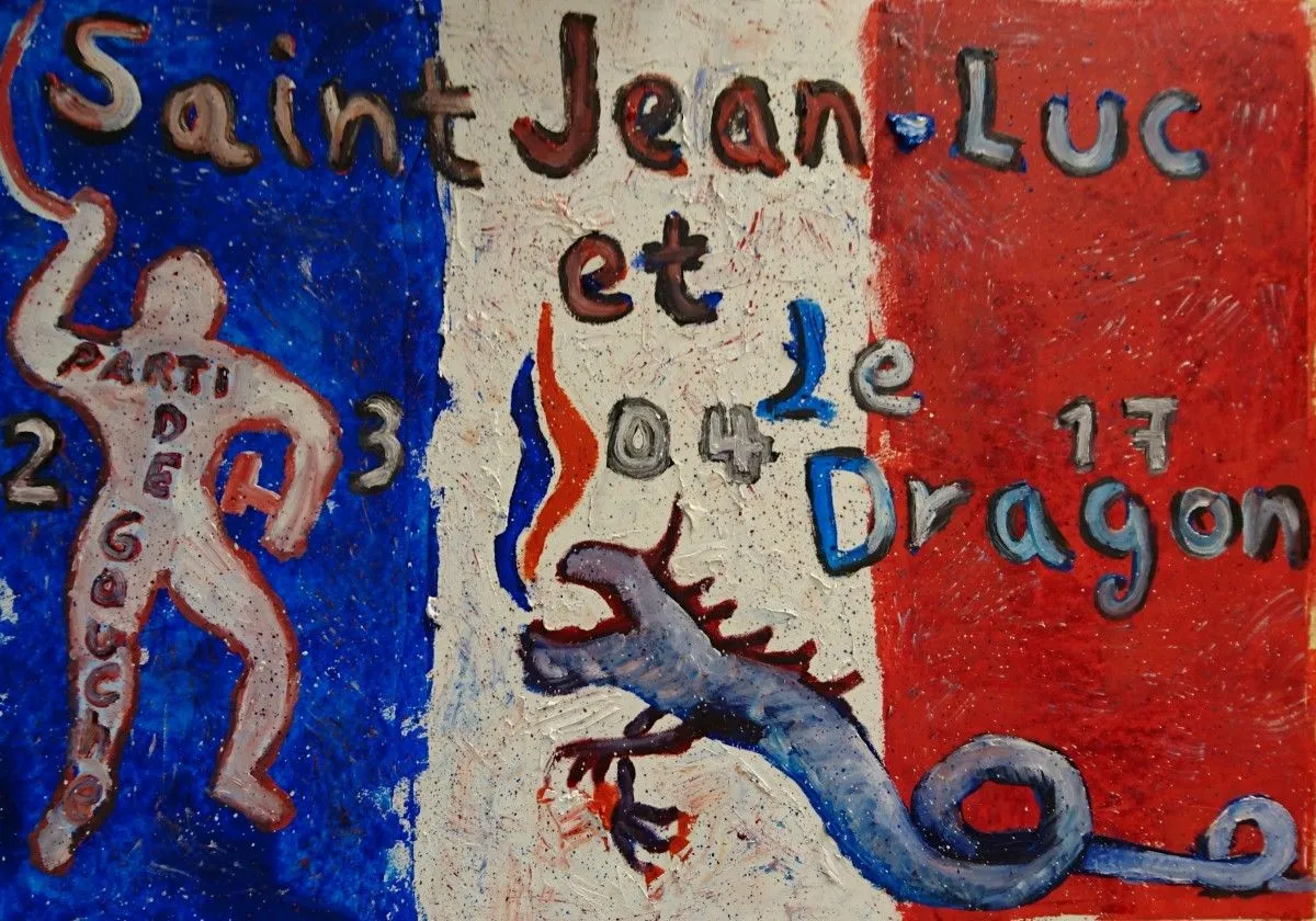 Saint Jean-Luc et le Dragon, œuvre de Kenneth Friend