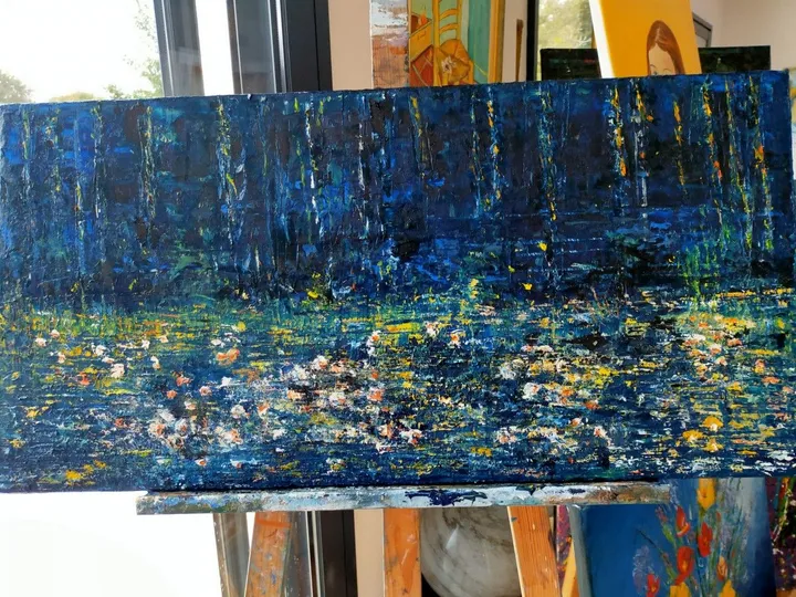 l'étang, artwork by annick Ayoul