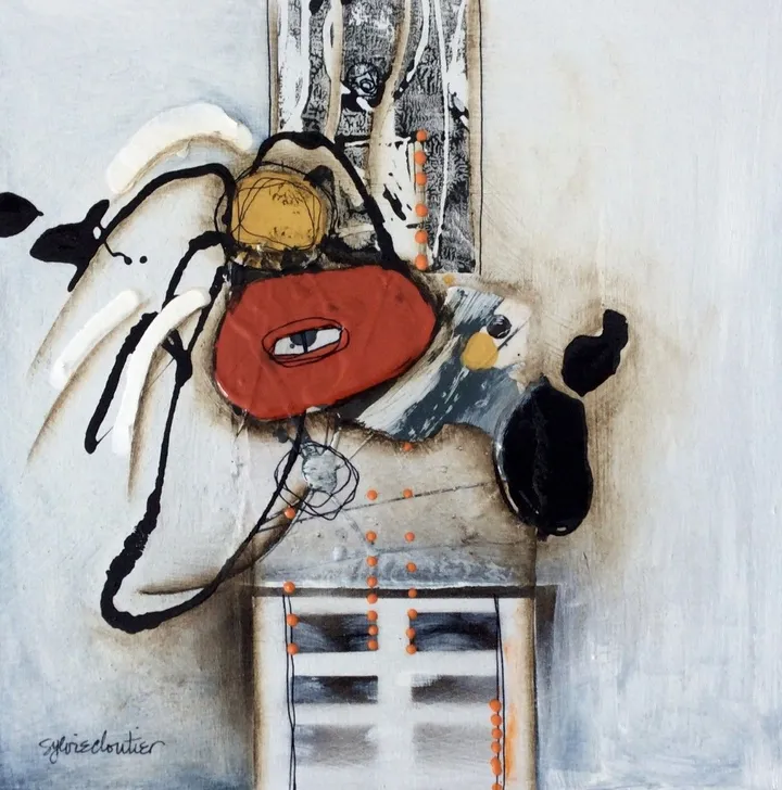 "UN OEIL AVERTI ", artwork by Sylvie Cloutier