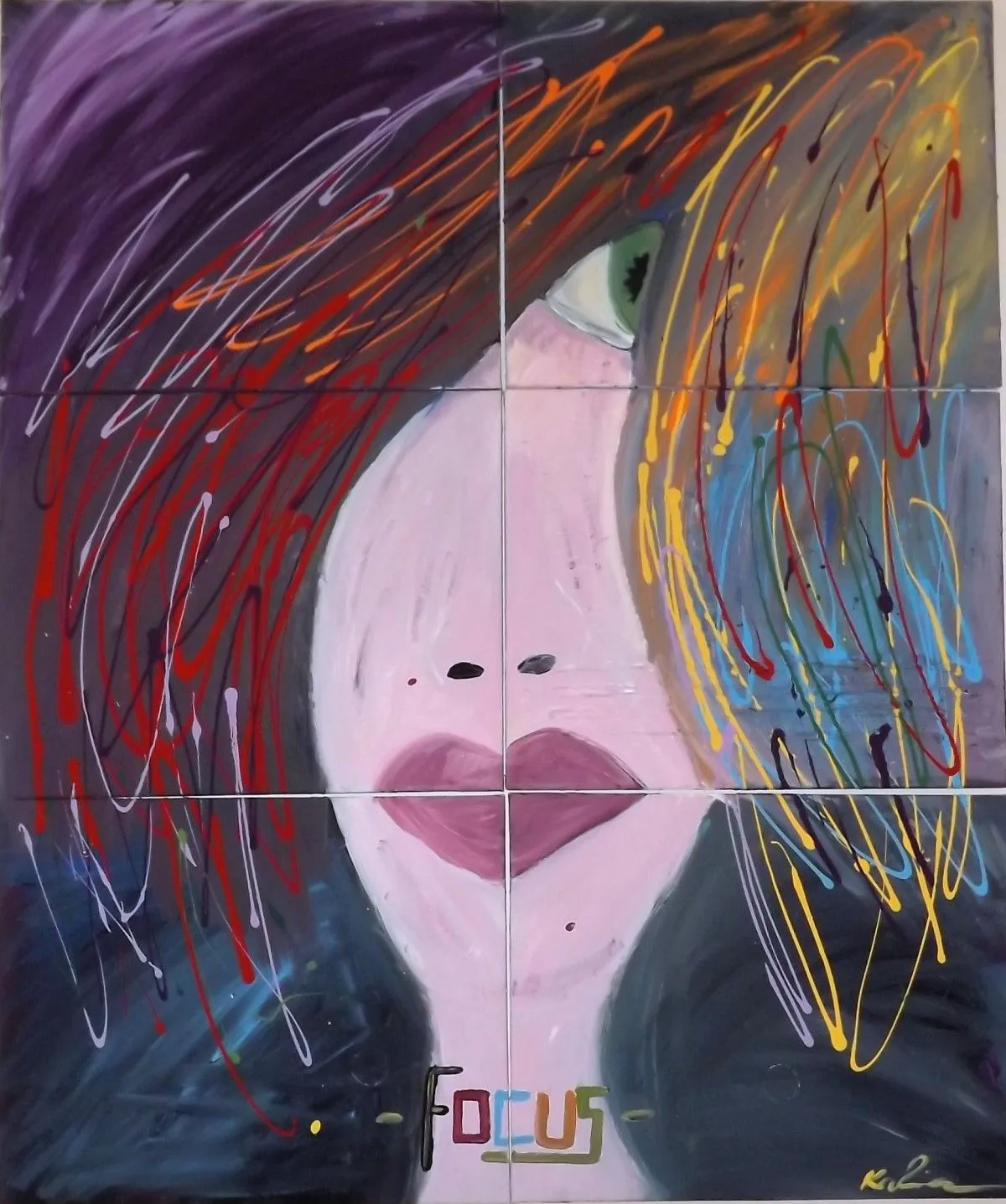 F O C U S, artwork by Kä .