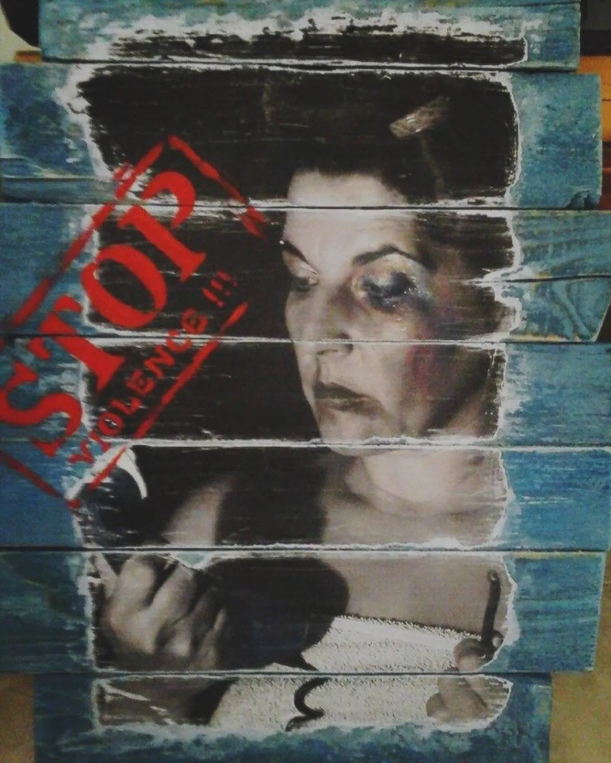 STOP...violence!, artwork by IOANNA SCARS
