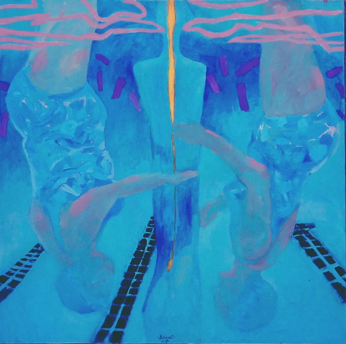 Synchronous swimming near a hyper, œuvre de Dragos Botezat
