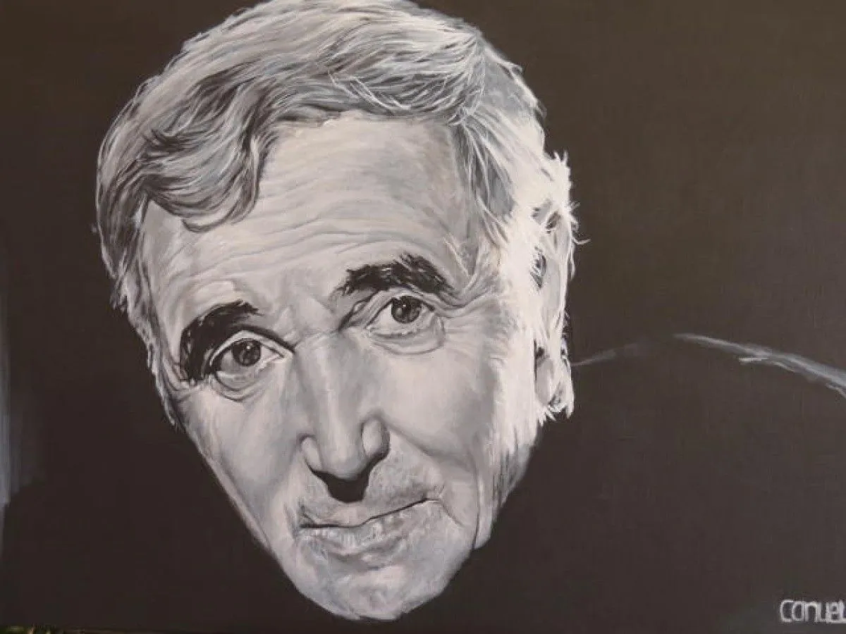 Aznavour, artwork by Josee Canuel