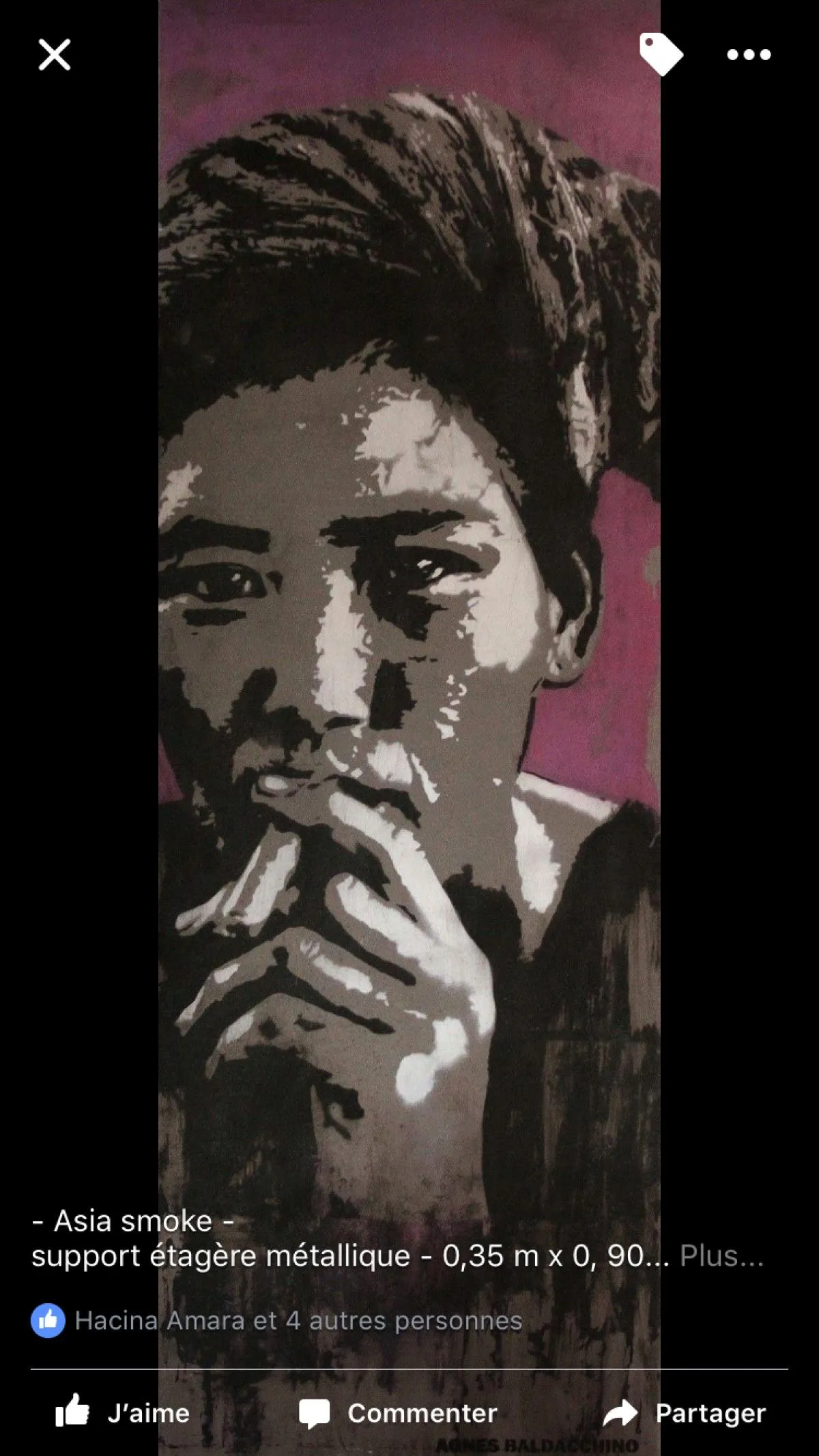 Asiatique smoke, œuvre de Agnes Baldacchino
