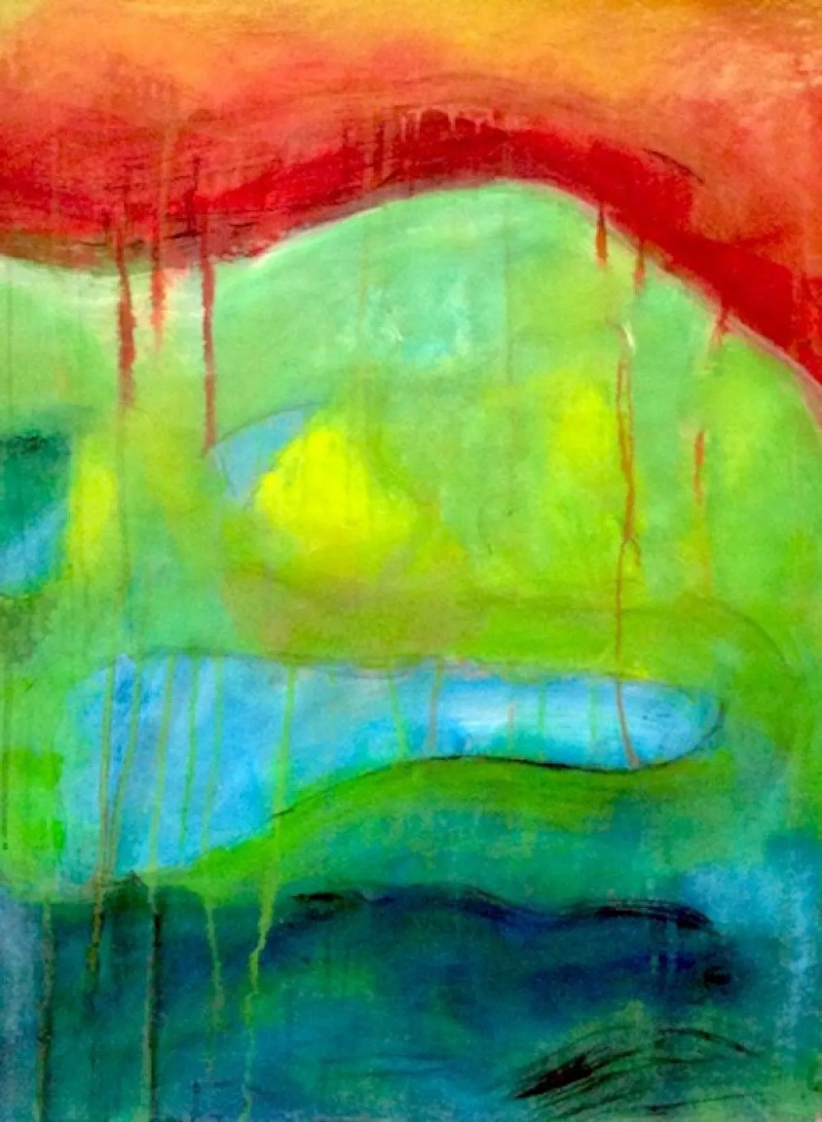 Ciel rouge, artwork by Hélène Lessard