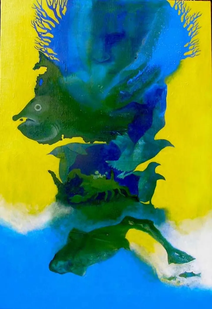 Collision, œuvre de Binod Pradhan