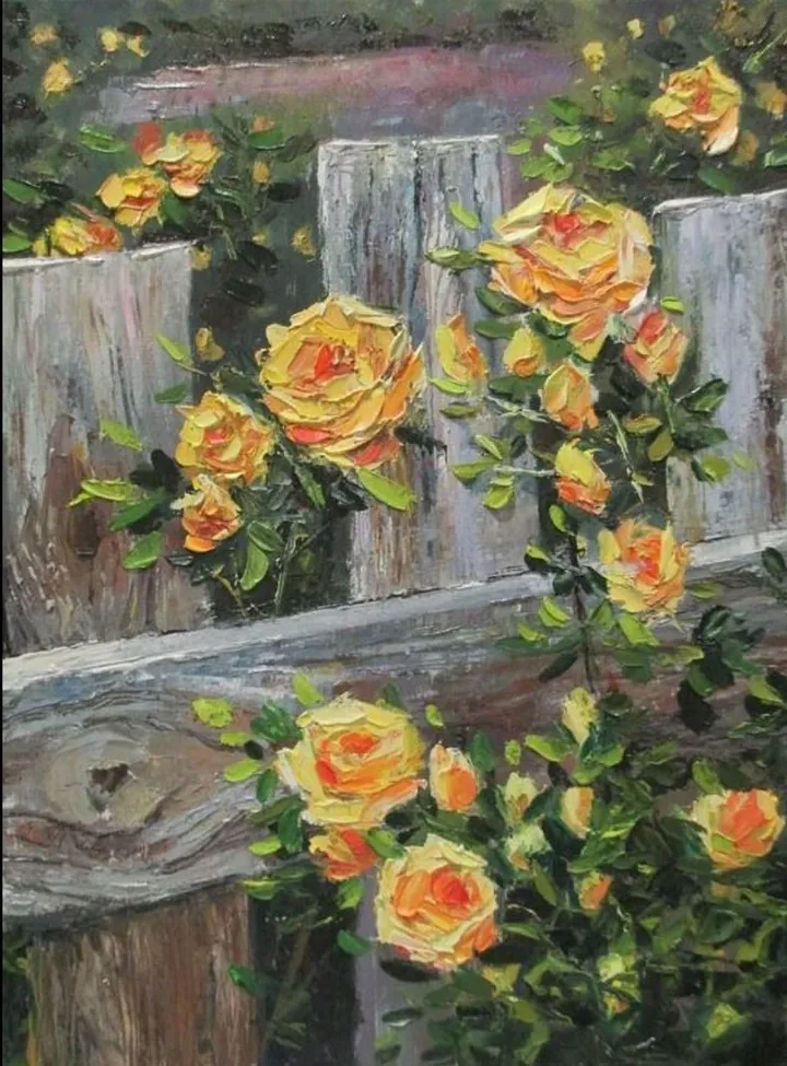 yellow roses, œuvre de Azra Azra