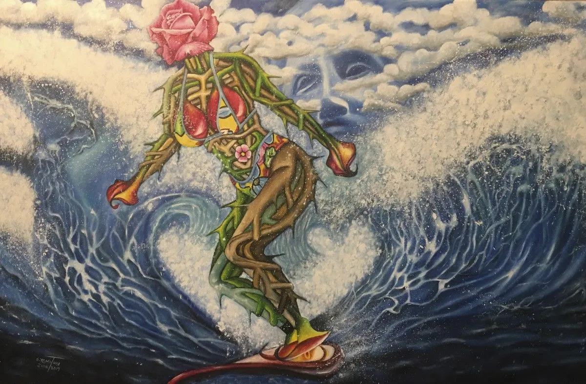 Riding the Waves, œuvre de O. Yemi Tubi