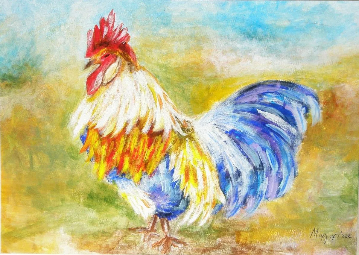 Coq, artwork by Margarita Taliadorou