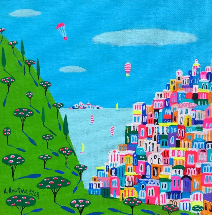Hillside Harmony, artwork by Katrina Avotina