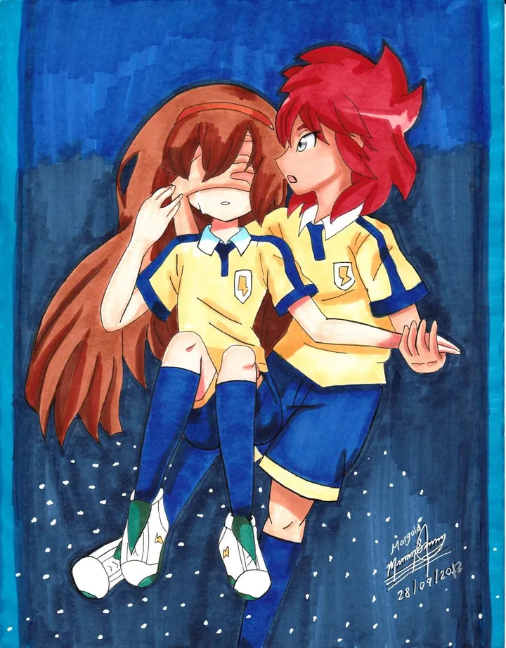 Inazuma Eleven Go more character OC, artwork by Margold Reina