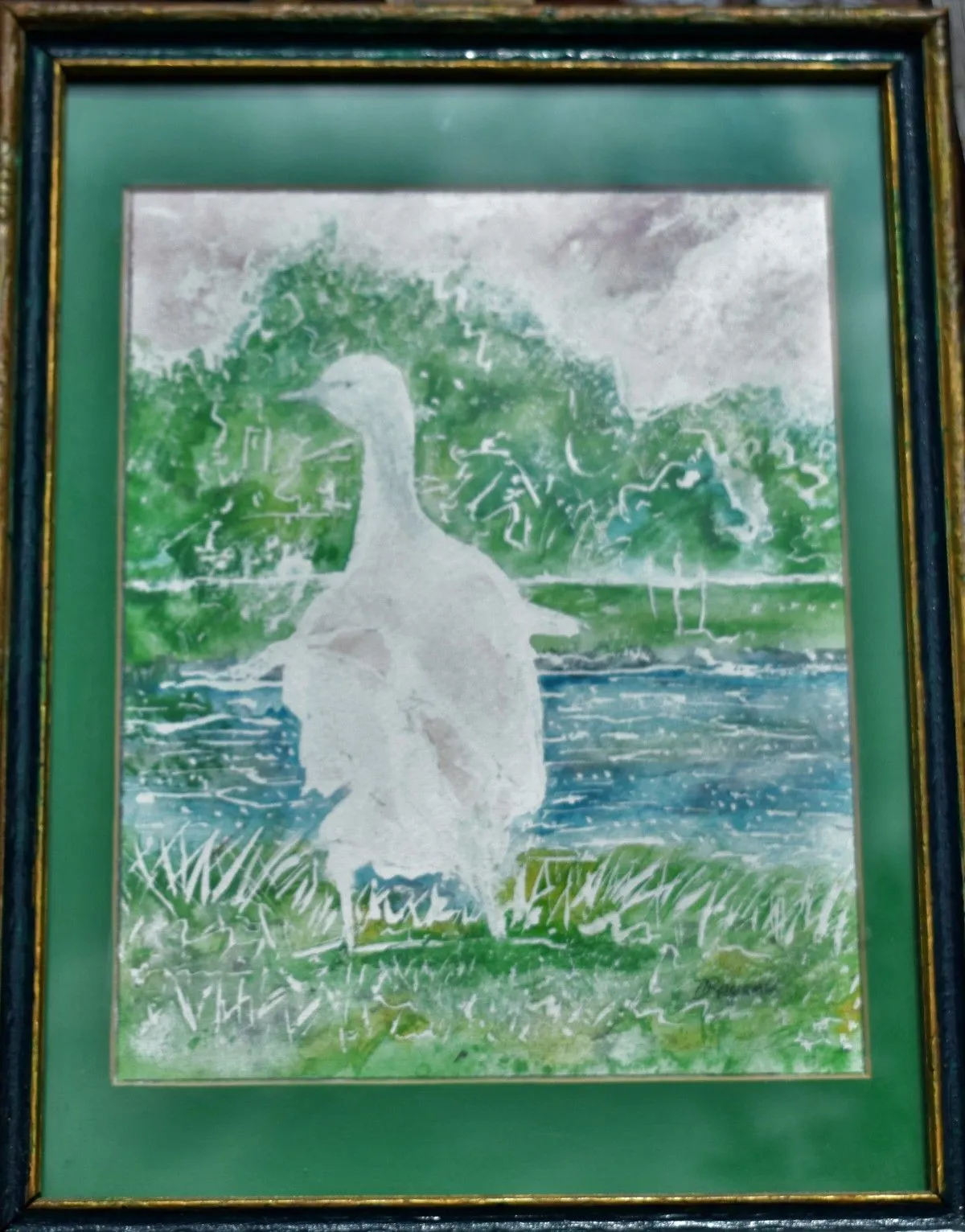 White goose, artwork by Denis Roucau